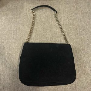 Simple Velvet Shoulder Bag